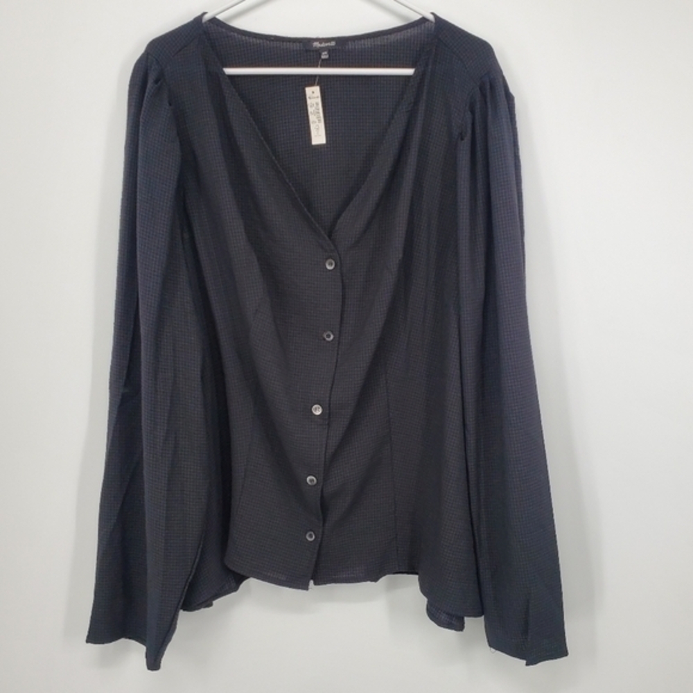 Women's Madewell Plus Black‎ Blouse Size 26W NEW B1
